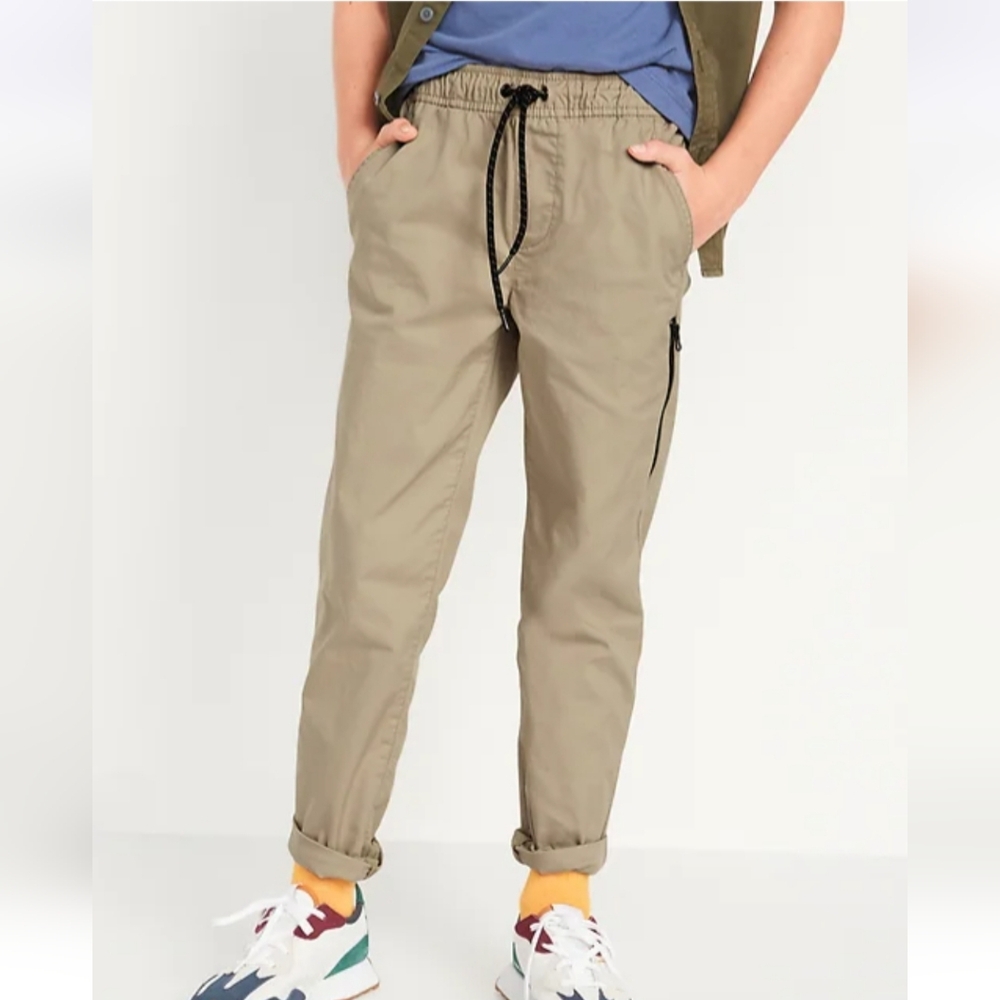 Boys Old Navy Tech Taper Khaki Joggers XL (14/16)